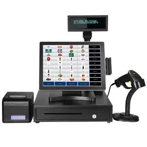 15 Zoll Full Flat Großhandel Gute Qualität Touch Pos Computer/Pos System/Registrier kasse 15 Zoll Touchscreen All in One Pos System