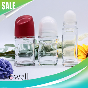 Rolisette en verre déodorant 1.75oz, avec grande boule à bille, forme fantaisie personnalisée, 50ml, 1 pièce - Product Image 3