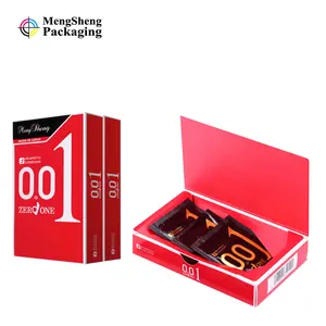 Custom print paper condom packaging box for condom