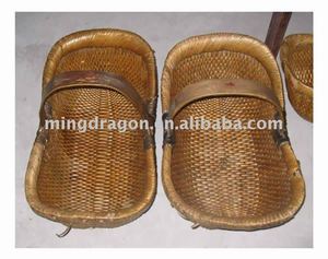 Cesta de mimbre tejida, natural, China - Product Image 3