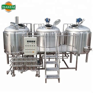 600L 6HL cuivre rouge chauffage à la vapeur combiné 3 navires petit équipement de brassage de bière - Product Image 2