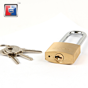 Candado de latón con gancho fuerte de cuello largo de alta seguridad, candado de latón en forma de U antimartillo de <span class=keywords><strong>32mm</strong></span> para casilleros - Product Image 5