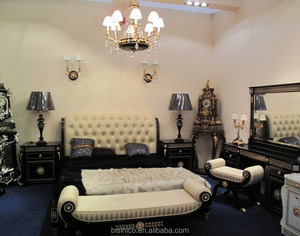 Ensemble de meuble de salon et de meuble TV de luxe royal, neuf, <span class=keywords><strong>en</strong></span> laiton doré et noir - Product Image 2