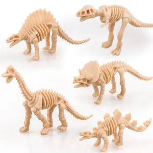 3D Fossielen Plastic Kids Speelgoed Educatief Hars Beeldje Dinosaurus Schedels Skelet Model Plastic Simulatie Dino