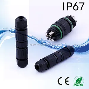 ip67 screw type male and female quick connector electrical wire connector