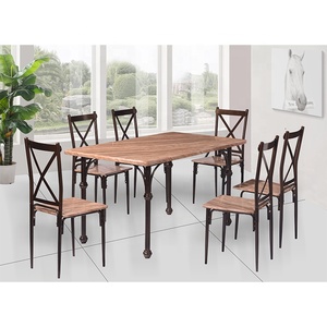 <span class=keywords><strong>Ensemble</strong></span> Table <span class=keywords><strong>à</strong></span> <span class=keywords><strong>Manger</strong></span> et 6 Chaises Plateau Mélaminé pour <span class=keywords><strong>Salle</strong></span> <span class=keywords><strong>à</strong></span> <span class=keywords><strong>Manger</strong></span> et Meubles de Maison - Product Image 4