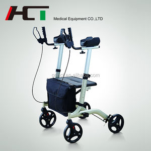 HCT-9137B <span class=keywords><strong>rollator</strong></span> אלומיניום קל משקל מתקפל זרוע הליכון <span class=keywords><strong>rollator</strong></span> עם תיק עבור eldly לשימוש פנימי וחיצוני - Product Image 3