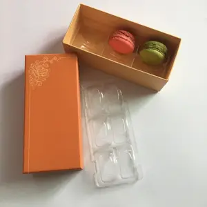 Confezionamento all'ingrosso di biscotti per scatola di Macaron Custom Macaron scatola di Base Eco Recycle di lusso