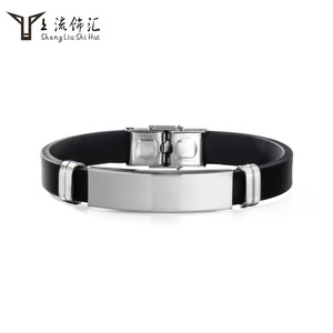 Bán buôn Châu Âu và Mỹ có thể điều chỉnh kích thước chữ vài sinh viên hoang dã khóa bằng thép không gỉ vòng đeo tay thể thao - Product Image 4