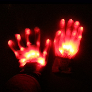Meilleurs Cadeaux pour Enfants Adultes Led Gant Lumineux Cadeau de Noël Halloween Coloré Glitter Gants Arc-en-ciel Glitter LED Gants - Product Image 2