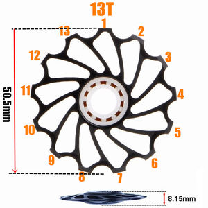 Polea De desviador trasero para bicicleta de montaña, accesorio para ciclismo, 11T, 13T, aleación de aluminio - Product Image 3