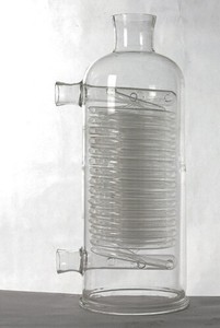 مكثف زجاجي للمختبرات مع أنبوب داخلي ملفوف من الشركة المصنعة مباشرة - Product Image 6