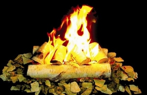 Leños de Cerámica para <span class=keywords><strong>Chimenea</strong></span> de Gas, Leños de Madera Falsos, Decoración - Product Image 2