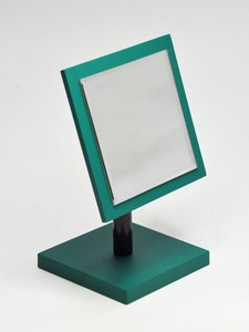 Miroir Rectangle Contemporain de Marque avec Ornements Crochets Or Rose Utilisation Cosmétique - Product Image 5