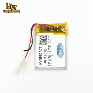 Rechargeable battery lithium polymer battery battery <span class=keywords><strong>3</strong></span>,7 V 283030, 210 mah Li-ion battery's warehousing - Product Image 1