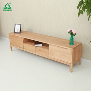 Simple Modern Nordic Hotel Oak Wood Led <strong>TV</strong> <strong>Unit</strong> Stand Cabinet <strong>Designs</strong> - Product Image 3