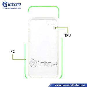Compra a granel de China estuche del teléfono móvil de TPU transparente y PC colorido con enchufe del polvo <span class=keywords><strong>Para</strong></span> <span class=keywords><strong>iPhone</strong></span> 7 - Product Image 3