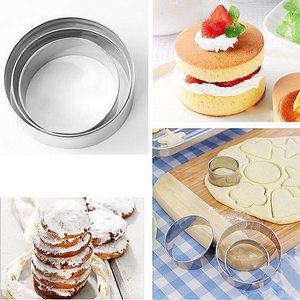 Set di Tagliabiscotti Natalizi in Acciaio Inox, Forme Traforate per Biscotti a Stella e Rotonde - Product Image 4