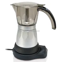 4 tasses expresso cafetière électrique chauffe-tasses egaggia machine à café