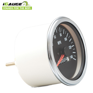 IGauge-velocímetro mecánico automático con odómetro, 85mm, MPH, KMH, cara negra - Product Image 3