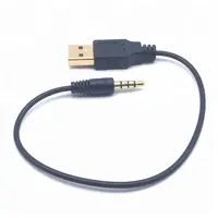 USB 2.0 זכר כדי 3.5mm AUX אודיו תקע זכר OTG מתאם רכב Aux USB כבל