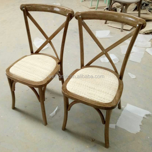 Redelijke Prijs Houten Kruis Terug Stoelen Met Rotan Zetel, X Terug Stoel
