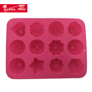 Lujo al por mayor <span class=keywords><strong>ecológico</strong></span> 12 cavidades forma diferente silicona mini cubo de <span class=keywords><strong>hielo</strong></span> - Product Image 1