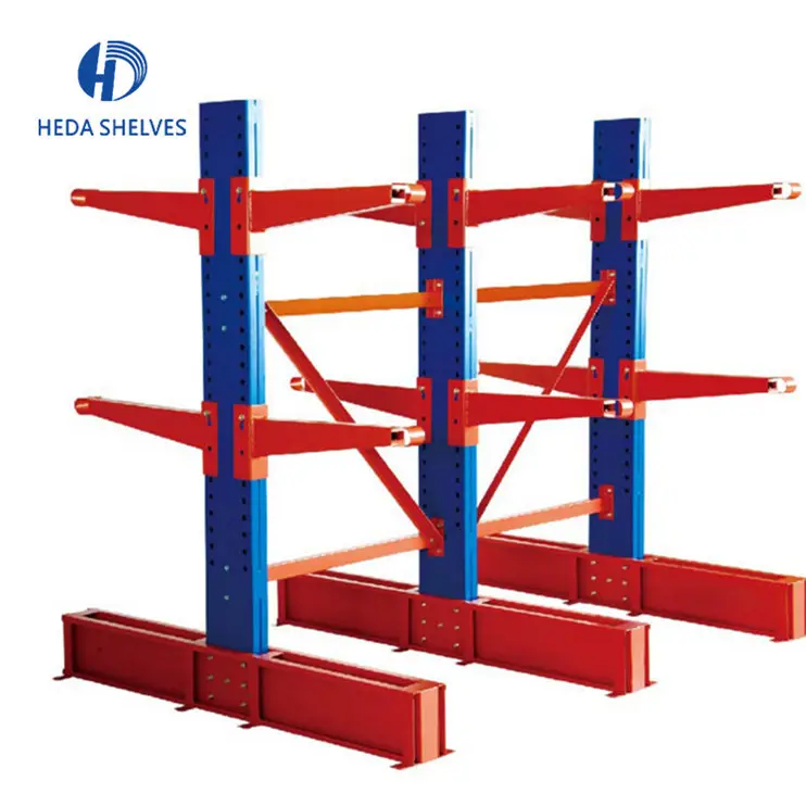 Wholesale height adjustable storage shelf galvanized heavy duty cantilever rack