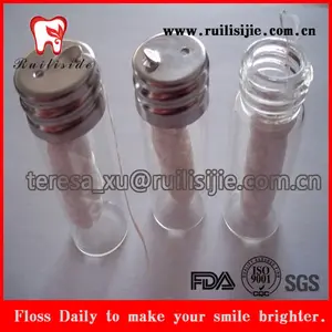 Пользовательские зубная нить форма бутылки стеклянные нити диспенсер с лезвия для резки металла