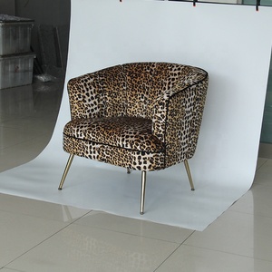 Custom Luipaard-Print Stof Woonkamer Sofa Stoel Met <span class=keywords><strong>4</strong></span> Benen - Product Image 2