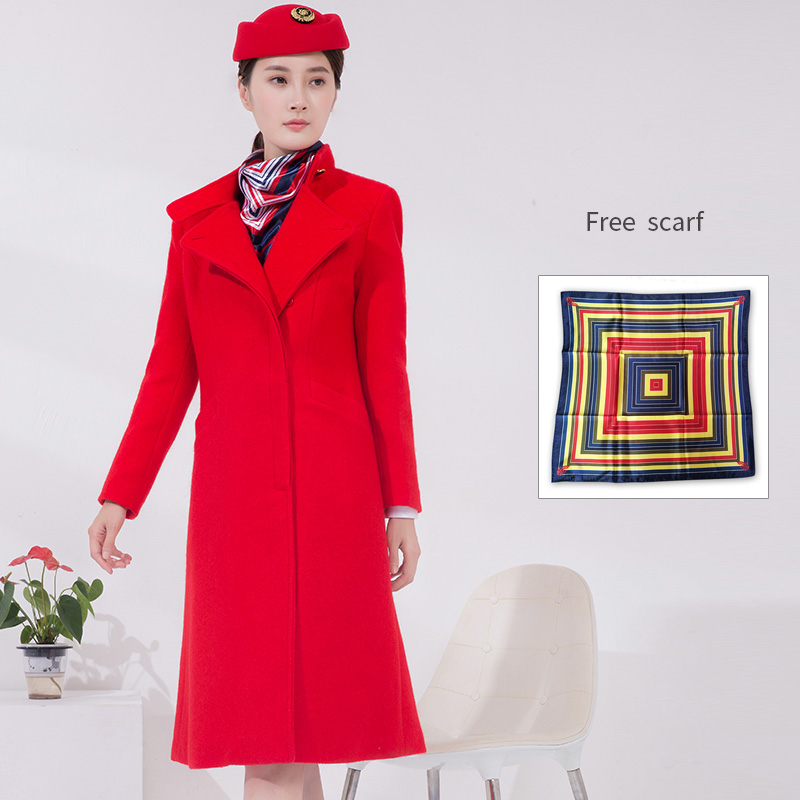 Cappotto rosso + Sciarpa