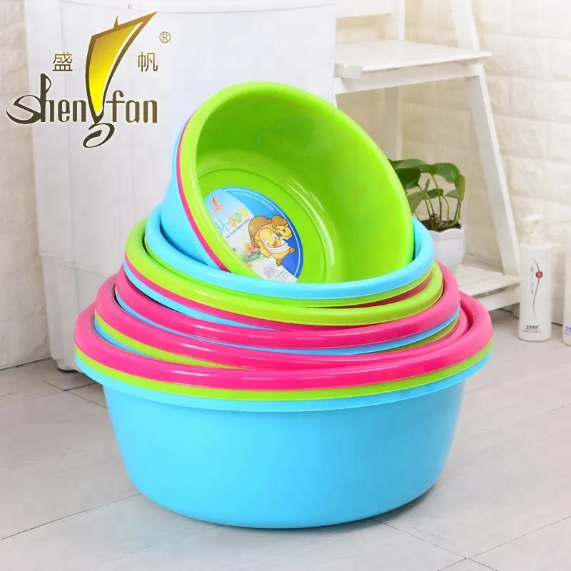 Basin Round PP Plastic Wholesale Factory Supply Durable Household Customized Cleaning Sustainable 7 Sizes