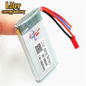 603048 7.4 V 1000 mAH 25C Lipo Pil MJXRC X600 F46 X601H JXD391V uçak 7.4 V 1000 mAH 2 S Lipo pil 7.4 JST fiş - Product Image 1
