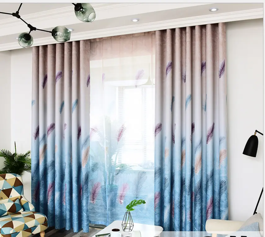 Online Store Curtains Printed, New Product Ideas 2019 Bedroom Printed Fabric Best Design Curtain&