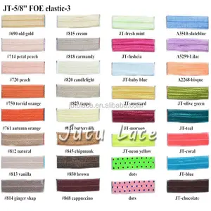 New high quality in 94 colors Fold Over Elastic Hair accessory stretchy Hair Headbands - FOE By The Yards