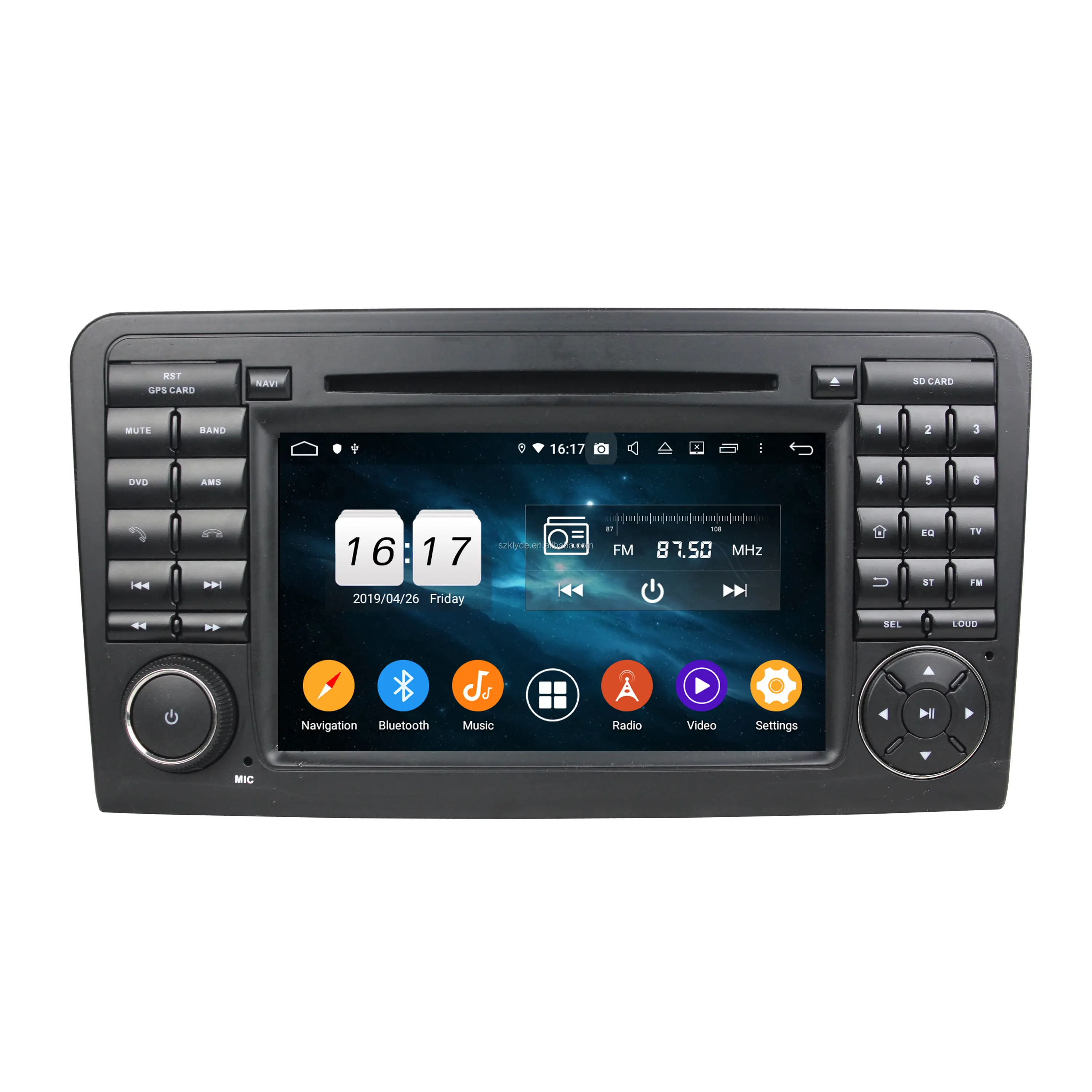 KD-7219 автомобильный DVD плеер Android 10 для BENZ (ml-класс W164) (gl-класс X164) DSP BT5.0 Carplay Wi-Fi, GPS