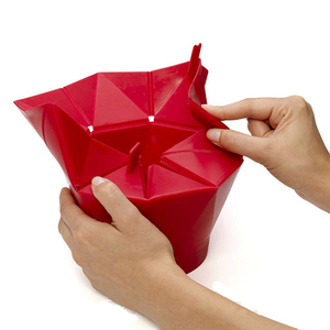 Các gốc ráp Silicone lò vi sóng bỏng ngô Popper Popper Bát microwavable Bát Hỗ trợ sử dụng không khí nóng và dầu - Product Image 4