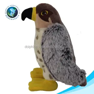 ASTM标准廉价动物玩具毛绒鸟时尚逼真定制可爱软馅毛绒鹰玩具