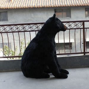 Di alta qualità di grandi dimensioni a grandezza naturale all'aperto decorazioni natalizie Unisex nero & bianco orso polare statua - Product Image 5