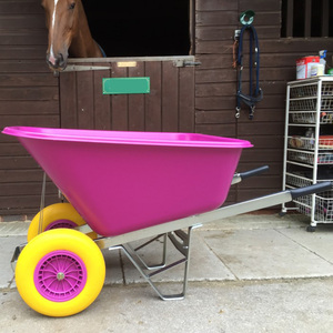 Carretilla de Plástico Resistente de Doble Rueda de 200 l - Product Image 4