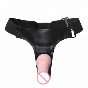 Double Gode Strapon Harnais Élastique Sangle Sur Gode Lesbiennes Couples Dick Sex Produit - Product Image 4