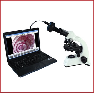 Caméra de <span class=keywords><strong>microscope</strong></span> numérique professionnelle équipée d'un objectif relais pour <span class=keywords><strong>microscope</strong></span> binoculaire et trinoculaire monoculaire - Product Image 4