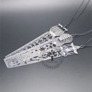 Metall hochzeit geschenk benutzerdefinierte laser geschnitten edelstahl lineal lesezeichen