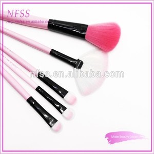 nuevos productos 12 nyon pcs de maquillaje de pelo cepillo conjunto rosa bolsa de cepillo cosmético - Product Image 3