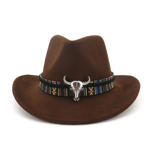 B183 Tauren bombetta cappelli stile bohemien cappello Panama autunno inverno cappello Fedora - Product Image 1