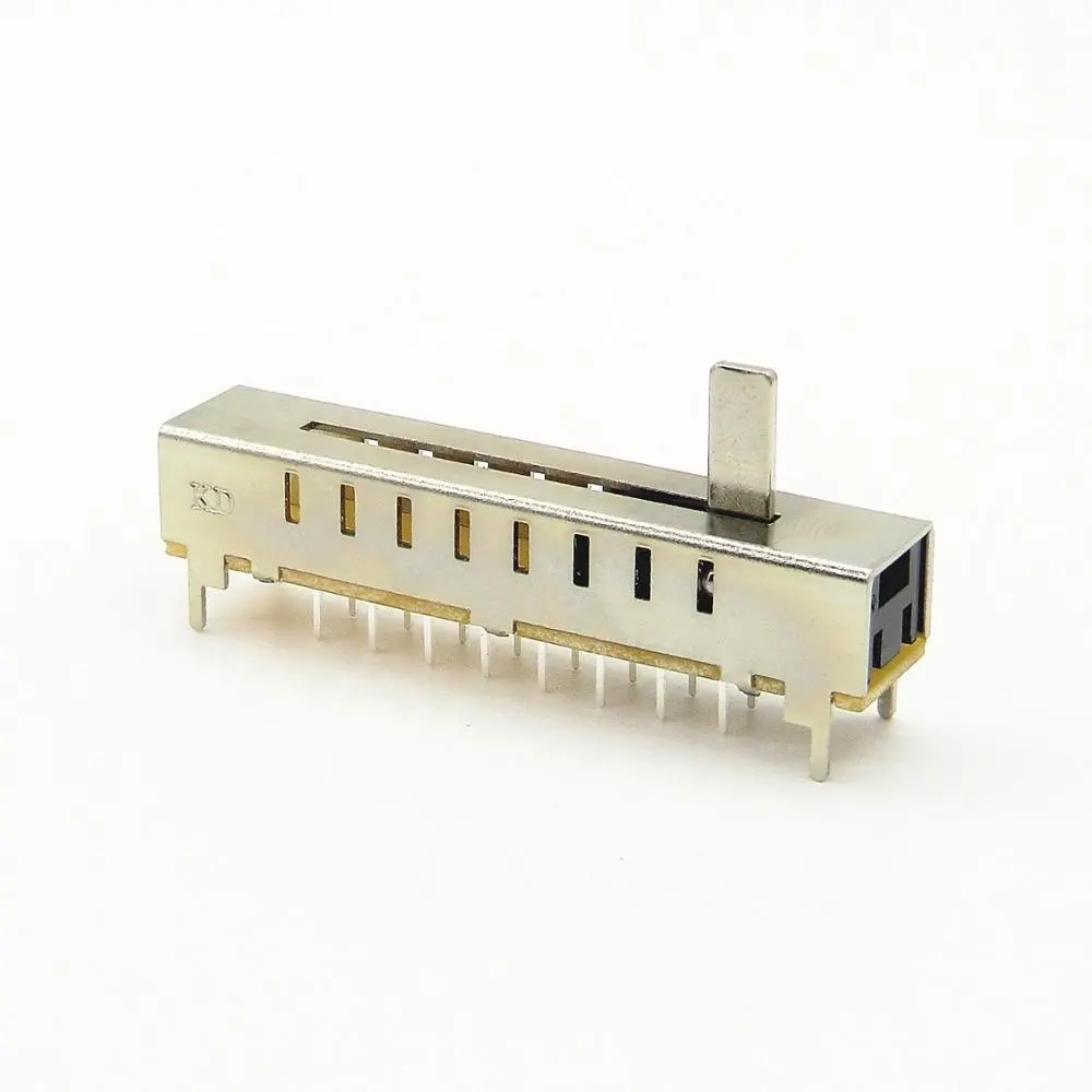 Smd Typ Ein Aus Mini Vertikal 8 Position 8 Pin Spdt rechtwinkliger Schiebetür kontaktsc halter