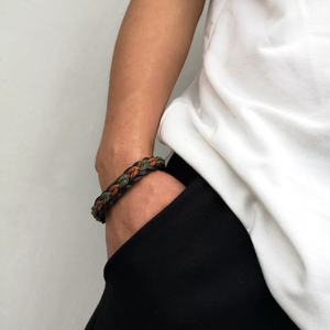 Bracelet pour <span class=keywords><strong>homme</strong></span> Evil Eyes en cuir marron, bracelet en cuir pour mari, <span class=keywords><strong>cadeau</strong></span> pour lui - Product Image 5