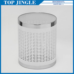 Cubo de basura de baño negro decorativo doble C de 3 piezas - Product Image 6