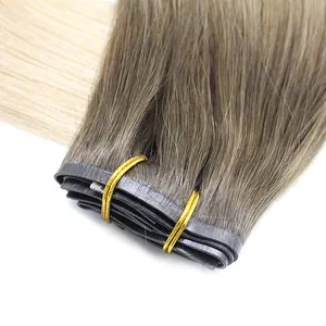 Clip In Hair Extension 2024 New Arrival HaiYi Factory Seamless PU Skin Weft Clip In Hair Extension