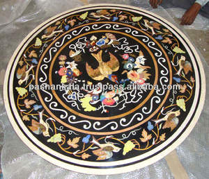 Marquetry Marble Inlaid Pietra Dura <b>Table</b> <b>Tops</b> - Product Image 1